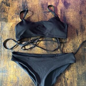 Black Women's Swimwear Set